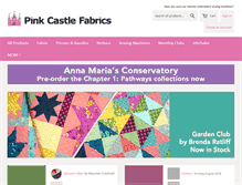 Tablet Screenshot of pinkcastlefabrics.com